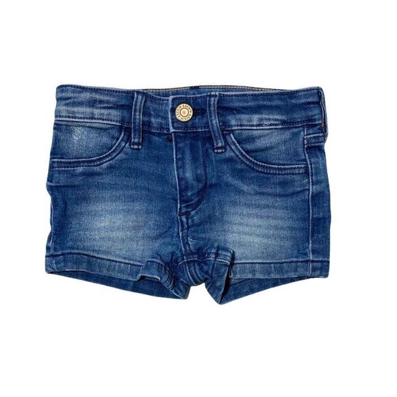 H&M Dark Wash Stretch Denim Jean Shorts - Picture 1 of 2